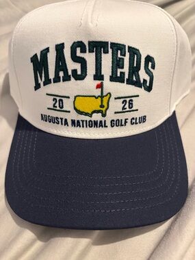 Masters Augusta National Golf Club White and Navy Hat